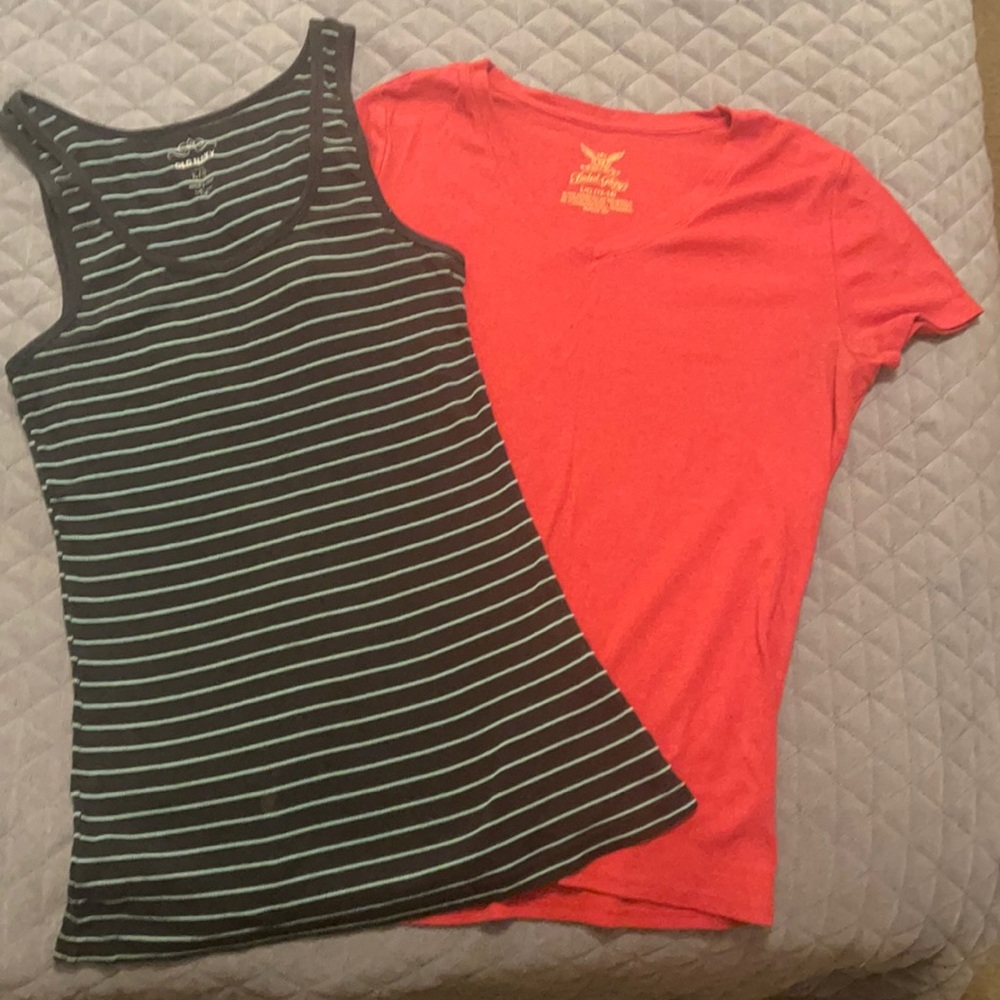 Old Navy tank top & Faded Glory V-Neck t-shirt